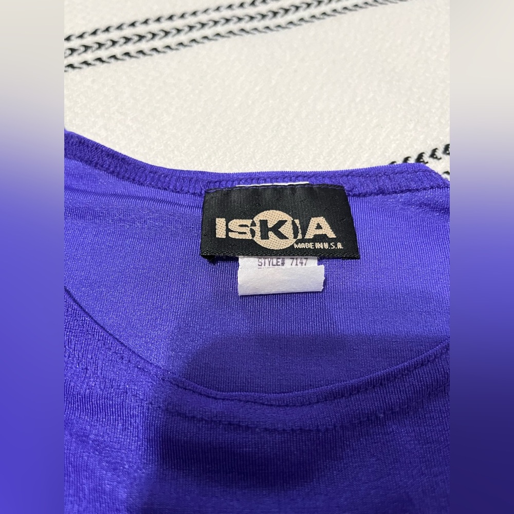 Vintage ISKIA super soft PURPLE blouse